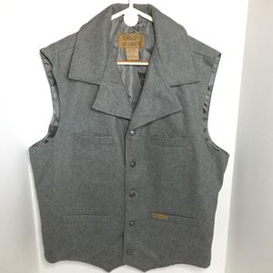 Cody James Grey Western Vest Size XXL